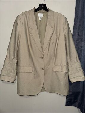 H&M Beige Women's Blazer Jacket